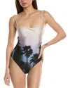 Simkhai Elenora One Piece In Hazy Palm Print