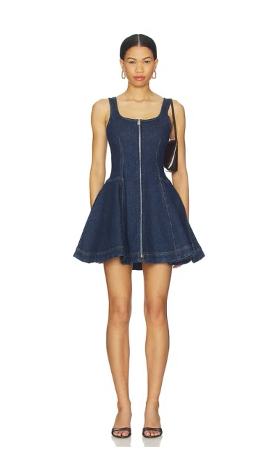 Simkhai Eleodra Denim Mini Dress In Blue