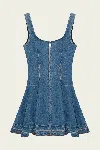 Simkhai Eleodra Denim Mini Dress In Zanpa