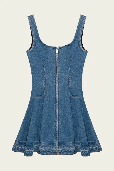 Simkhai Eleodra Denim Mini Dress In Zanpa
