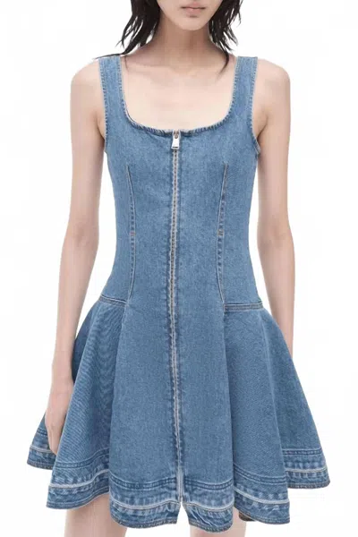 Simkhai Eleodra Denim Mini Dress In Zanpa In Blue