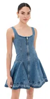 Simkhai Eleodra Denim Mini Dress In Zanpa