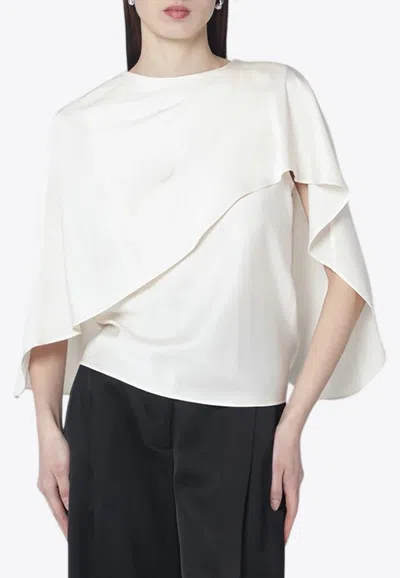 Simkhai Eliora Satin Blouse In White