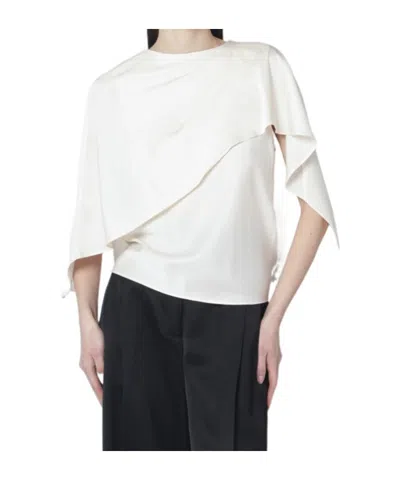 Simkhai Eliora Satin Blouse In Neutral
