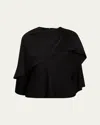 Simkhai Eliora Cape Top In Black
