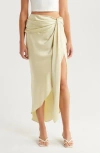 Simkhai Elisabetta Draped High-low Skirt