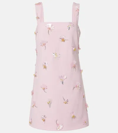 Simkhai Ella Embellished Minidress In Pink