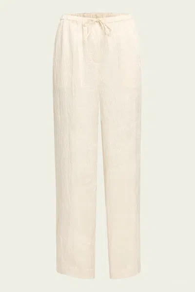 Simkhai Elliat Drawstring Pants In Cream In White