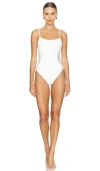 Simkhai Elliott One Piece Swimsuit In White