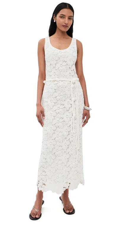 Simkhai Eloise Lace Maxi Dress Ivory In White