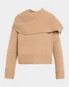 Simkhai Elson Cashmere-blend Scarf Sweater In Neutral
