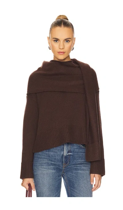 Simkhai Elson Scarf Sweater In Brown