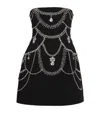 Simkhai Arta Strapless Crystal-embellished Cady Mini Dress In Black