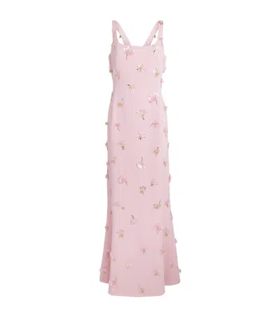 Simkhai Embellished Briella Gown In Pink