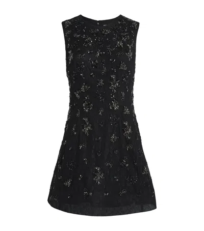 Simkhai Embellished Evelina Mini Dress In Black
