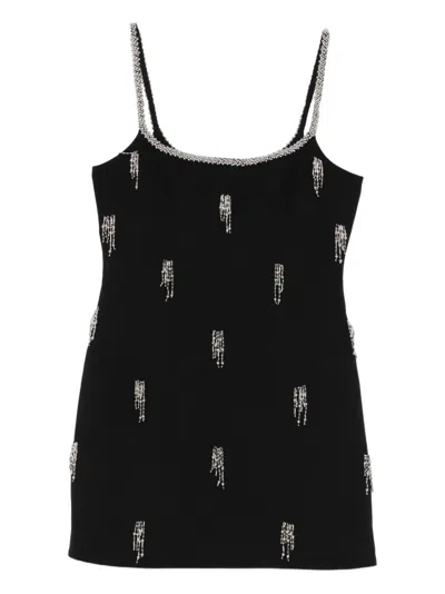 SIMKHAI EMBELLISHED-STRAP MINI DRESS