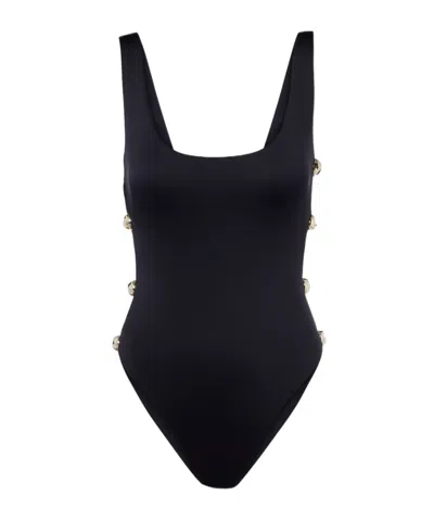 Simkhai Embellished Swimsuit In Black