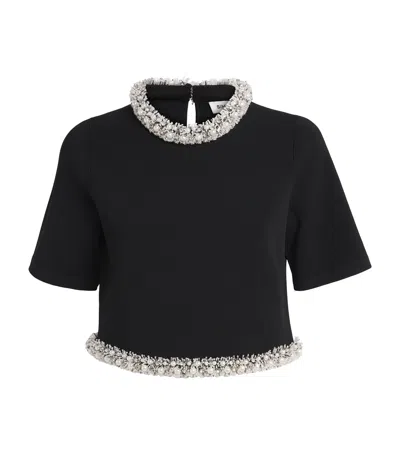 SIMKHAI EMBELLISHED-TRIM OZELLE TOP