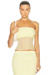 Simkhai Emberly Tube Top In Buttercream