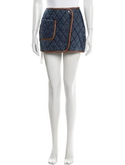 Pre-owned Simkhai Embroidered Accent Mini Skirt In Multi
