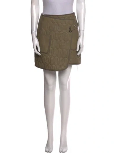 Pre-owned Simkhai Embroidered Accent Mini Skirt In Neutral