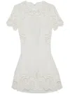Simkhai Women's Morrigan Linen Mini Dress In Ivory In White