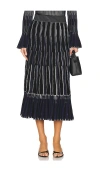 Simkhai Emerie Midi Skirt In Midnight Multi