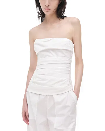 Simkhai Emerson Ruched Top In White