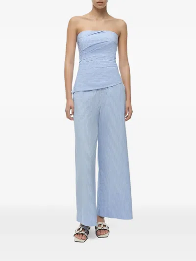 Simkhai Emerson Striped Top In Blue