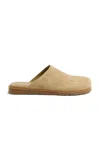 Simkhai Emery Suede Clog In Neutral