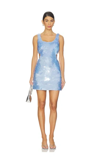 Simkhai Emilie Sequin Mini Dress In Blue