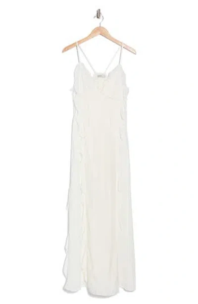 Simkhai Emily Ruffle Cami Maxi Dress In Ivory