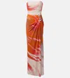 Simkhai Emma Printed Jersey Maxi Dress