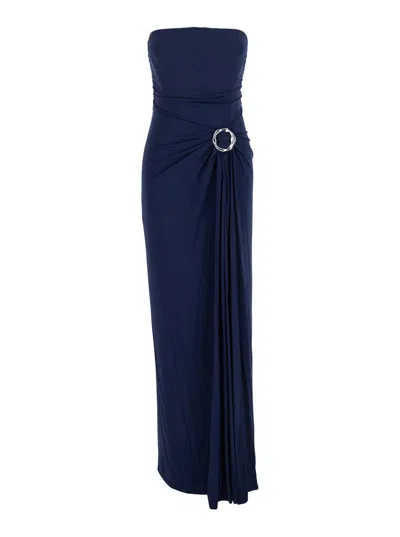 Simkhai Emma S/l Bustier Gown In Blue