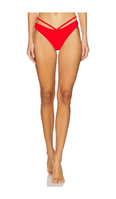 Simkhai Emmalynn Bikini Bottoms In Red