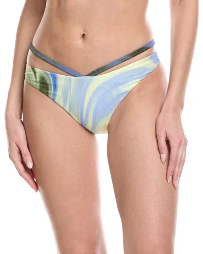 Simkhai Emmalynn Strappy Bikini Bottom In Yellow