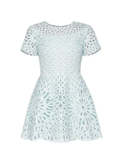 Simkhai Emrys Cut-out Mini Dress In Blue