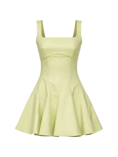 Simkhai Emslie Square-neck A-line Dress In Green