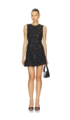 Simkhai Embellished Evelina Mini Dress In Black