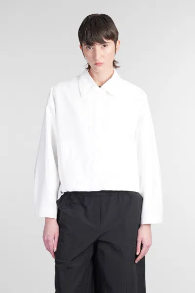 Simkhai Everli Bomber In White Cotton