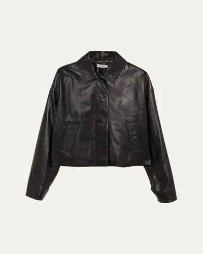 Simkhai Everli Leather Jacket In Black