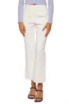 Simkhai Evie Cropped Pant In Ivory In White