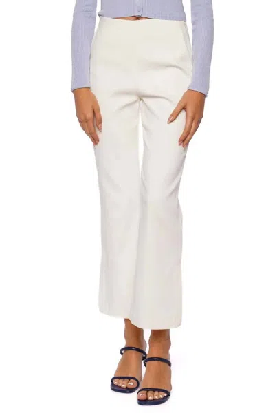 Simkhai Evie Cropped Pant In Ivory In White