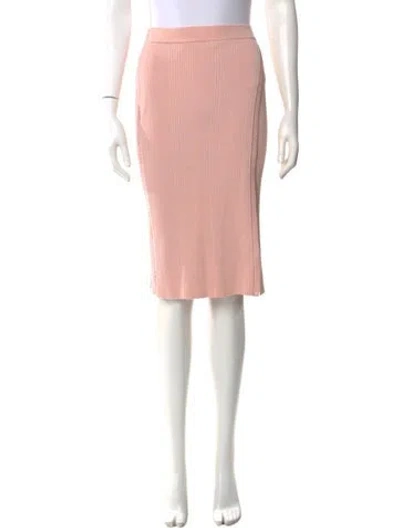 Pre-owned Simkhai Eyelet Trim Knee-length Skirt In Pink