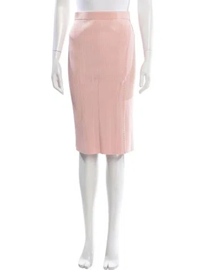Pre-owned Simkhai Eyelet Trim Midi Length Skirt In Pink