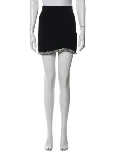 Pre-owned Simkhai Eyelet Trim Mini Skirt In Black