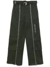 Simkhai Fabiana Belted Cargo Pants In Green