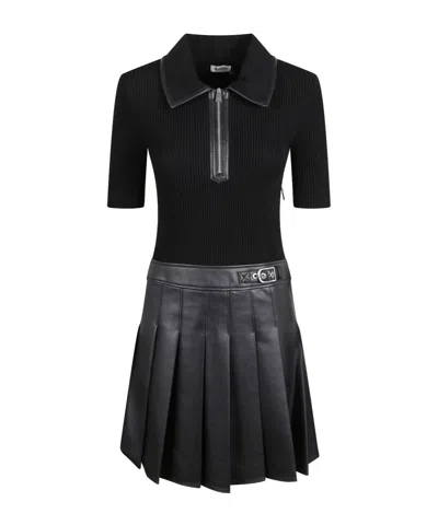 Simkhai Fake Two-piece Dress In Black