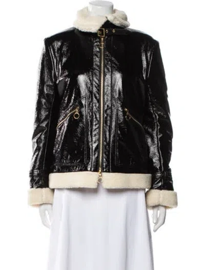 Pre-owned Simkhai Faux Fur Jacket In Black