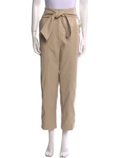 Pre-owned Simkhai Faux Leather Straight Leg Pants W/ Tags In Brown